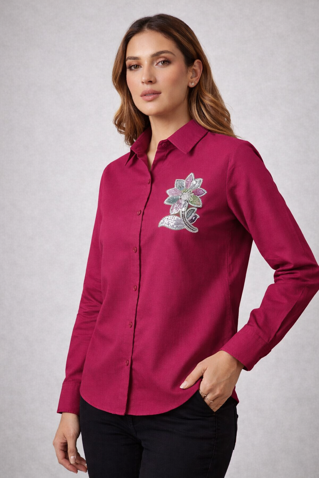*Beautiful Flower Patch Work Shirts*