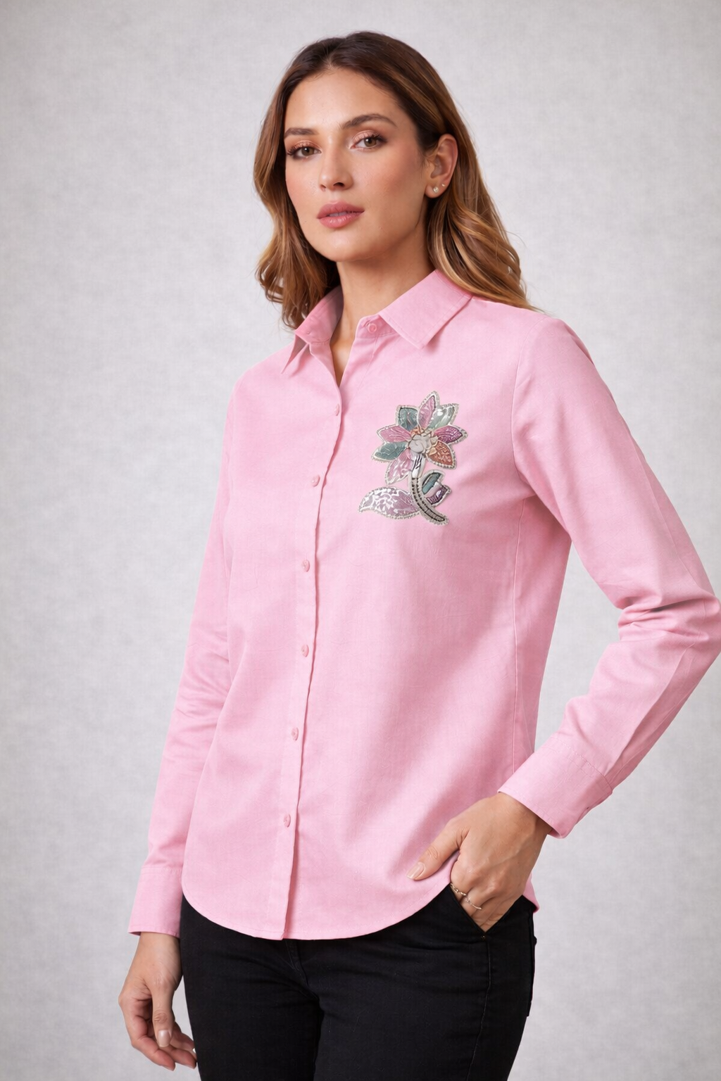 *Beautiful Flower Patch Work Shirts*