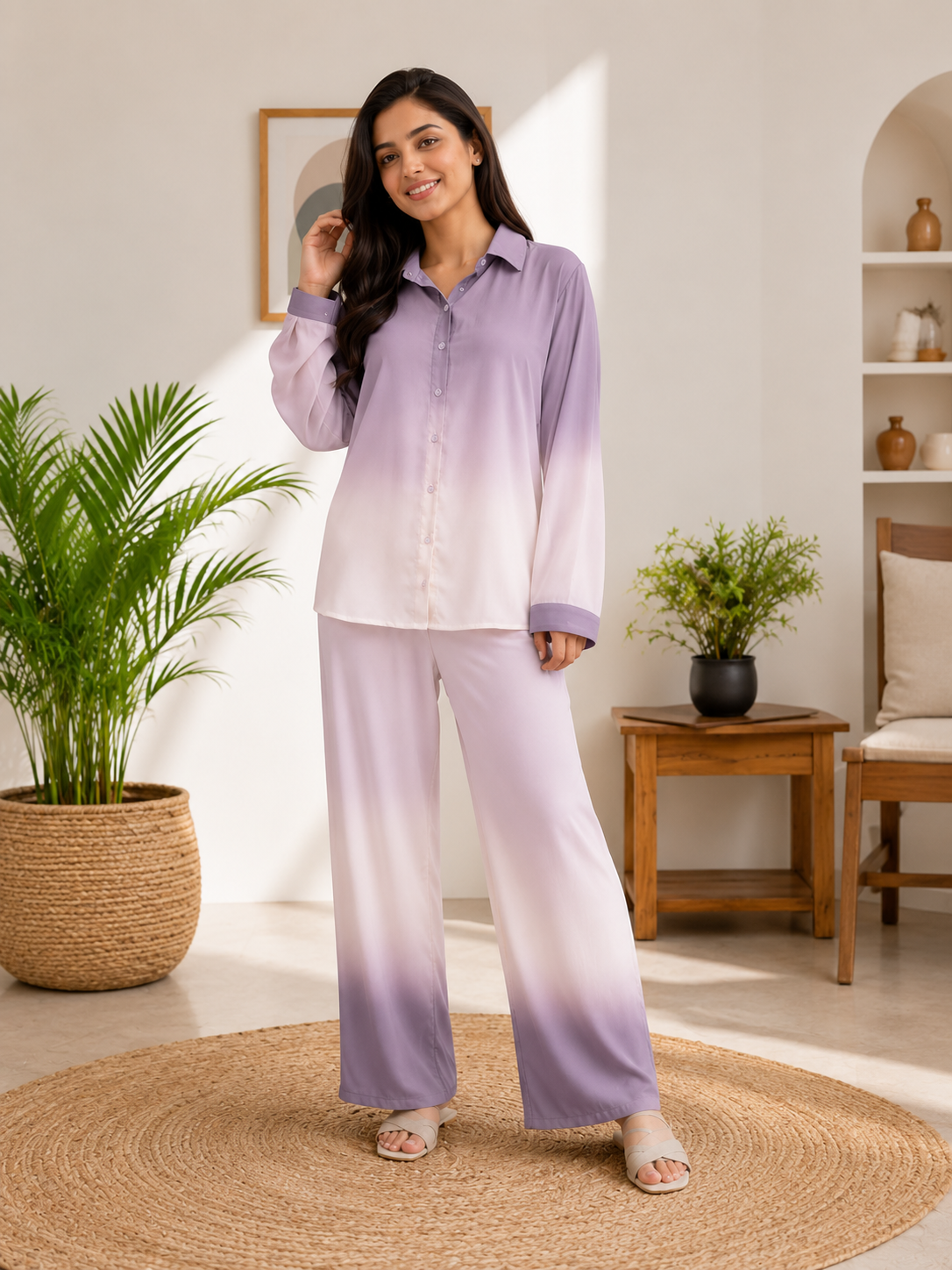Ombre Coord Set | Imported Crush Fabric