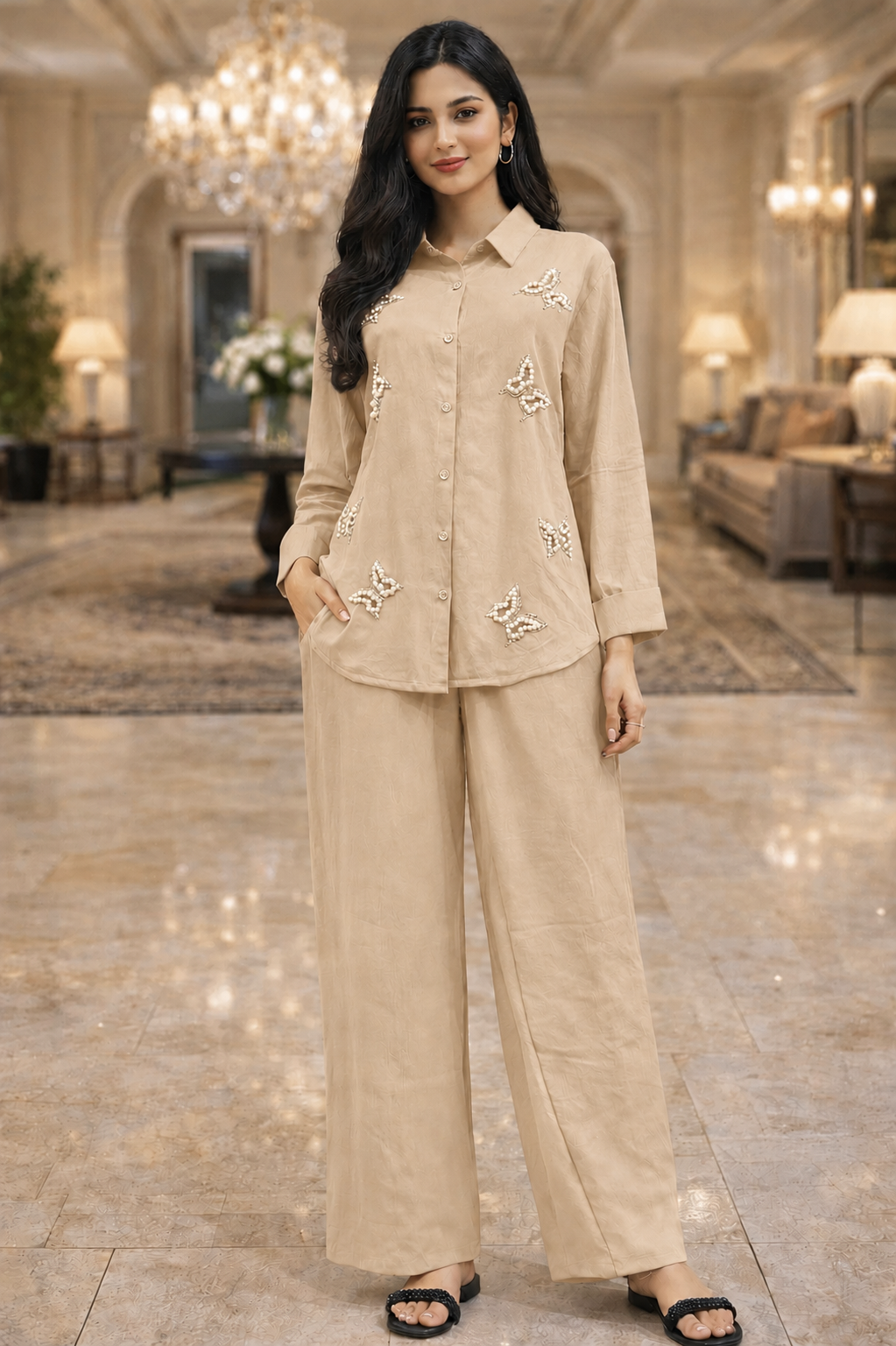 Butterfly Embellished CYC Fabric Coord Set