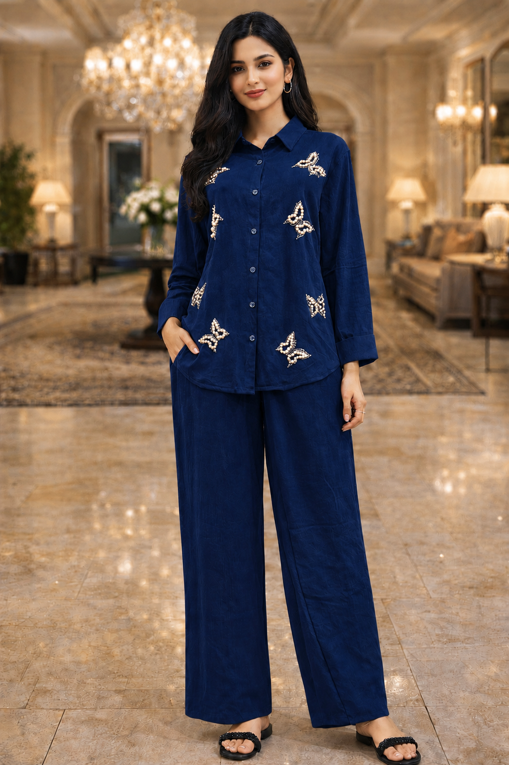 Butterfly Embellished CYC Fabric Coord Set
