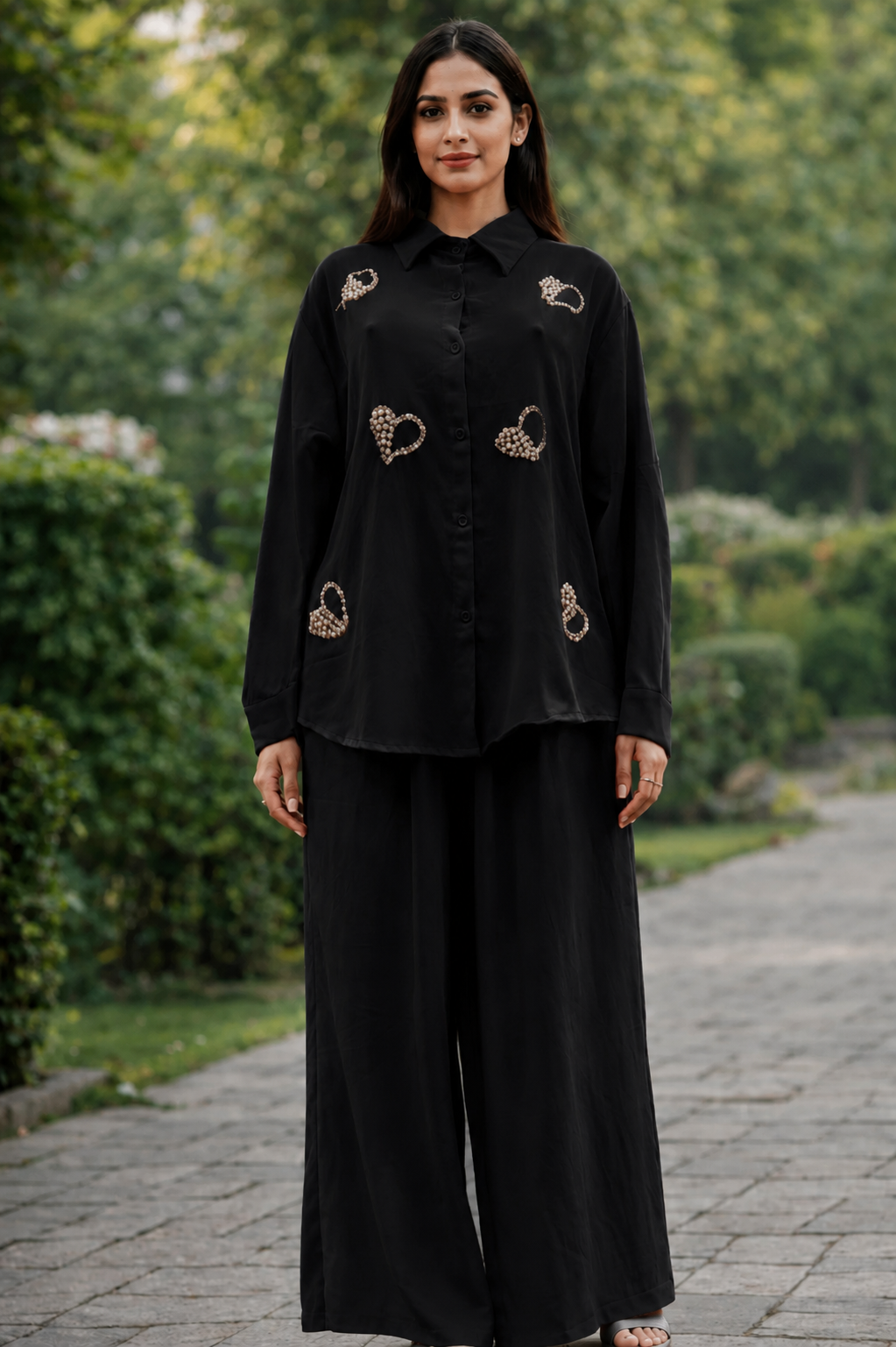 Heart Embellished CYC Fabric Coord Set