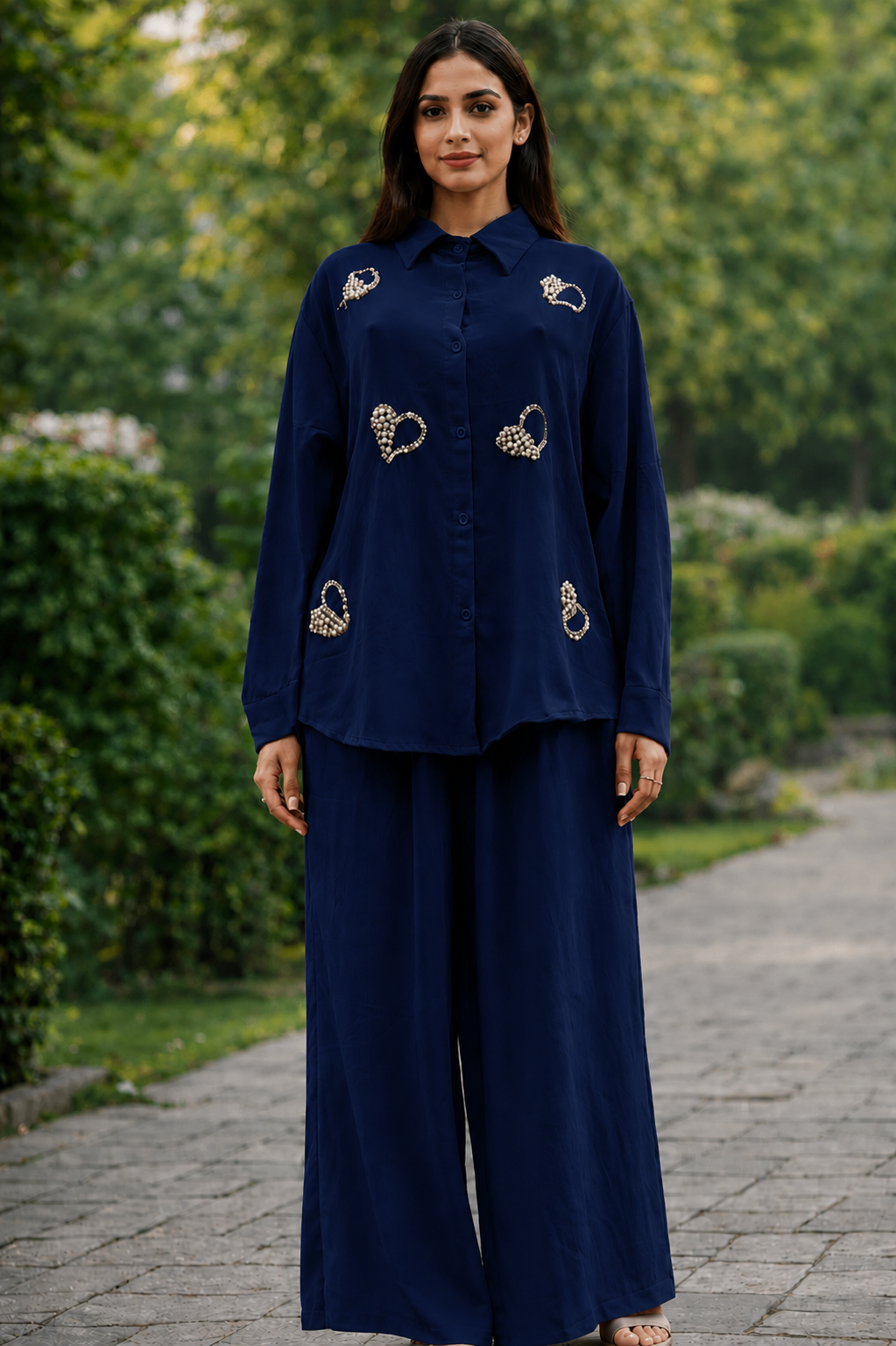 Heart Embellished CYC Fabric Coord Set
