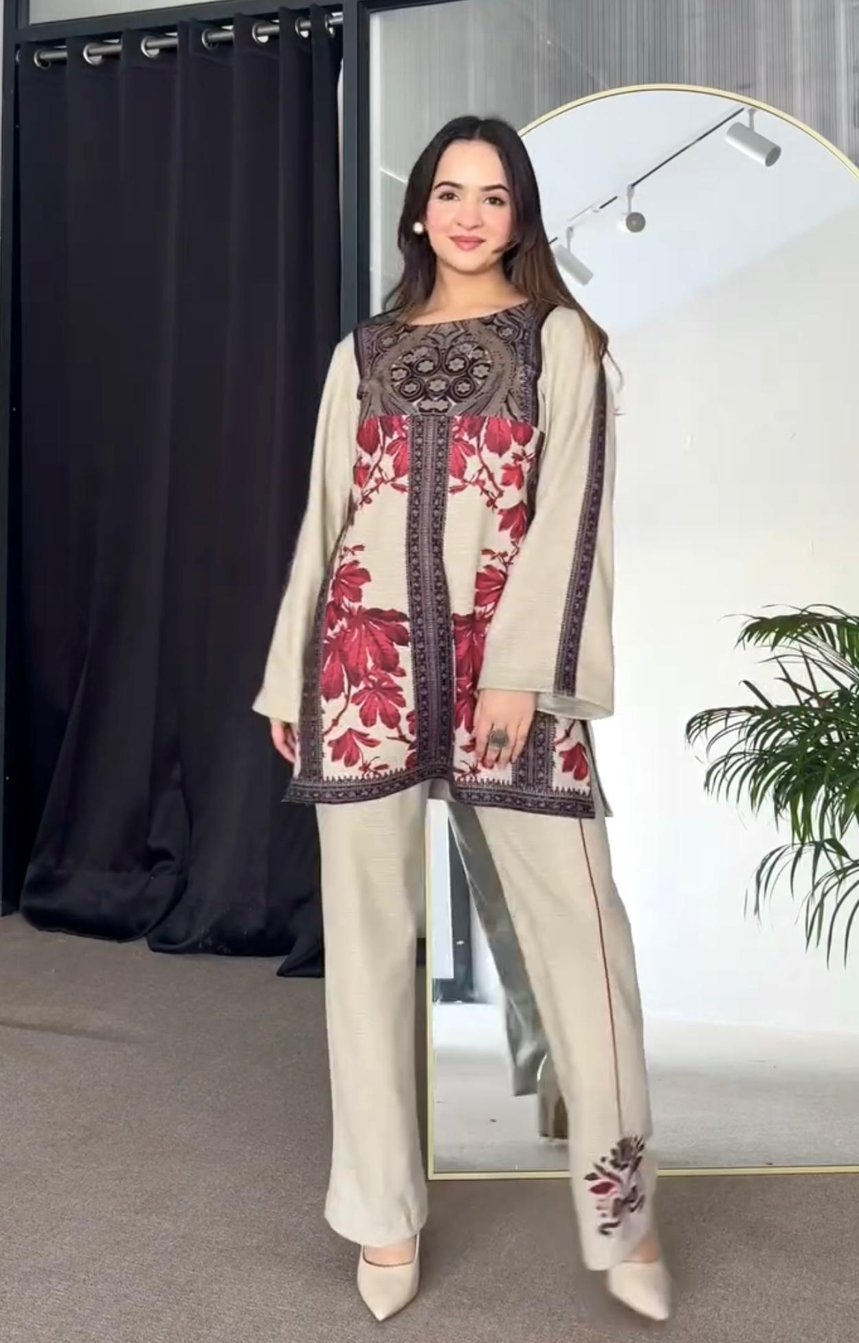 Maverick Fusion Crepe Palazzo Co-ords Set