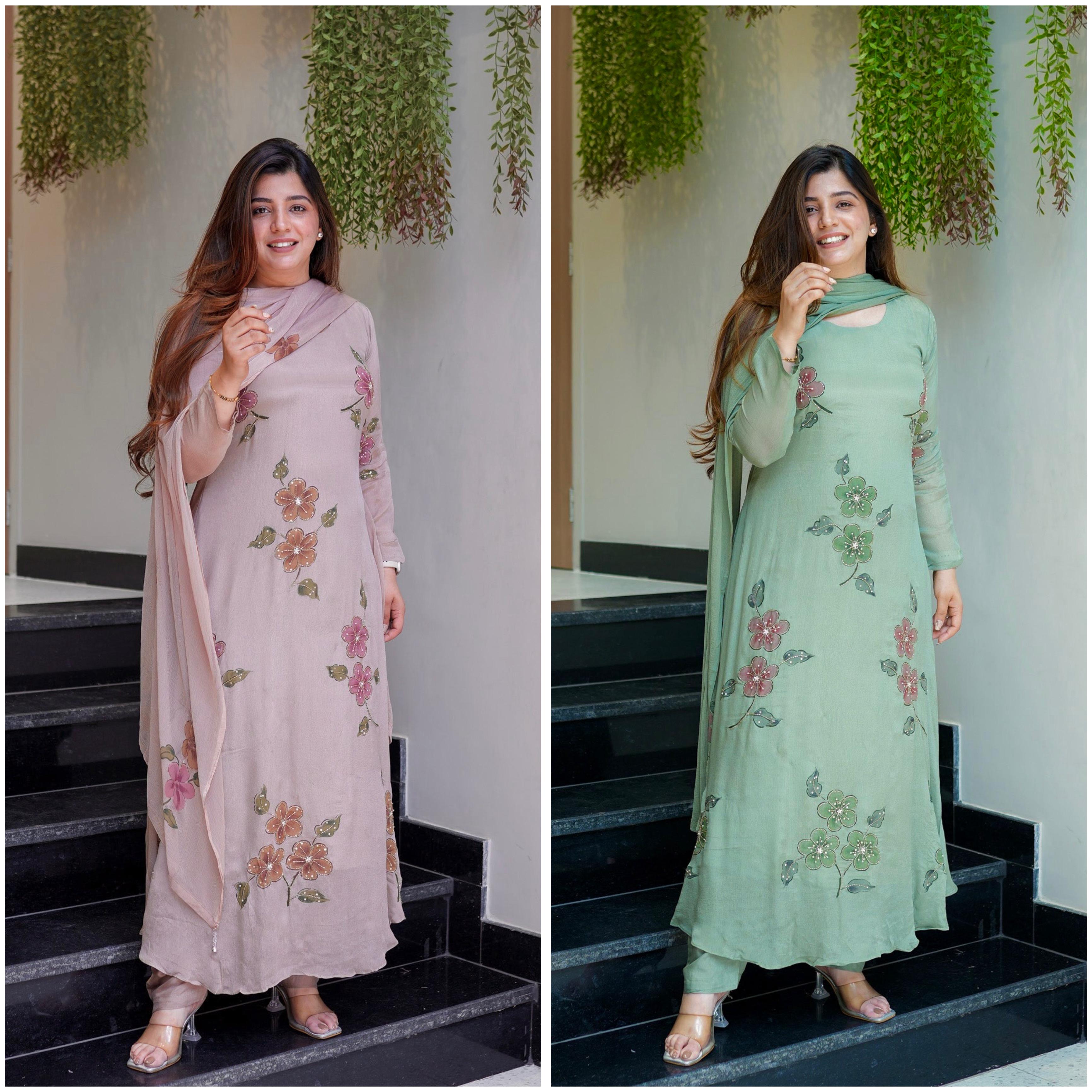 Maverick Fusion 3 Piece A-line Kurti Set