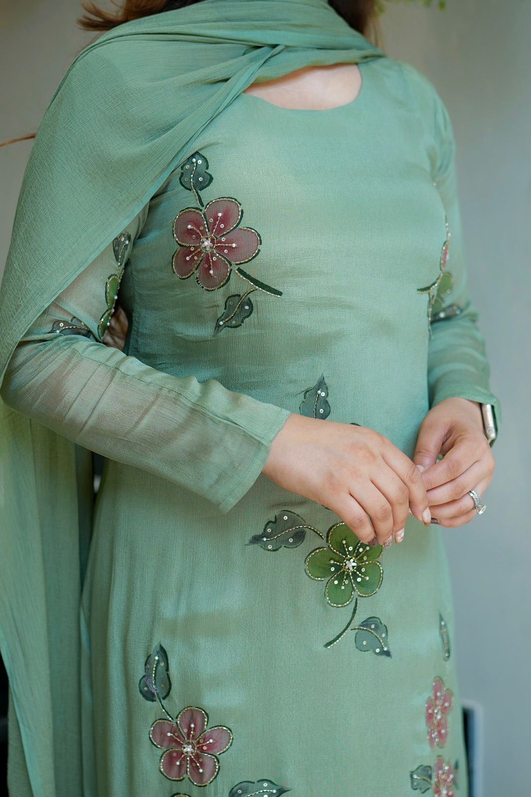 Maverick Fusion 3 Piece A-line Kurti Set