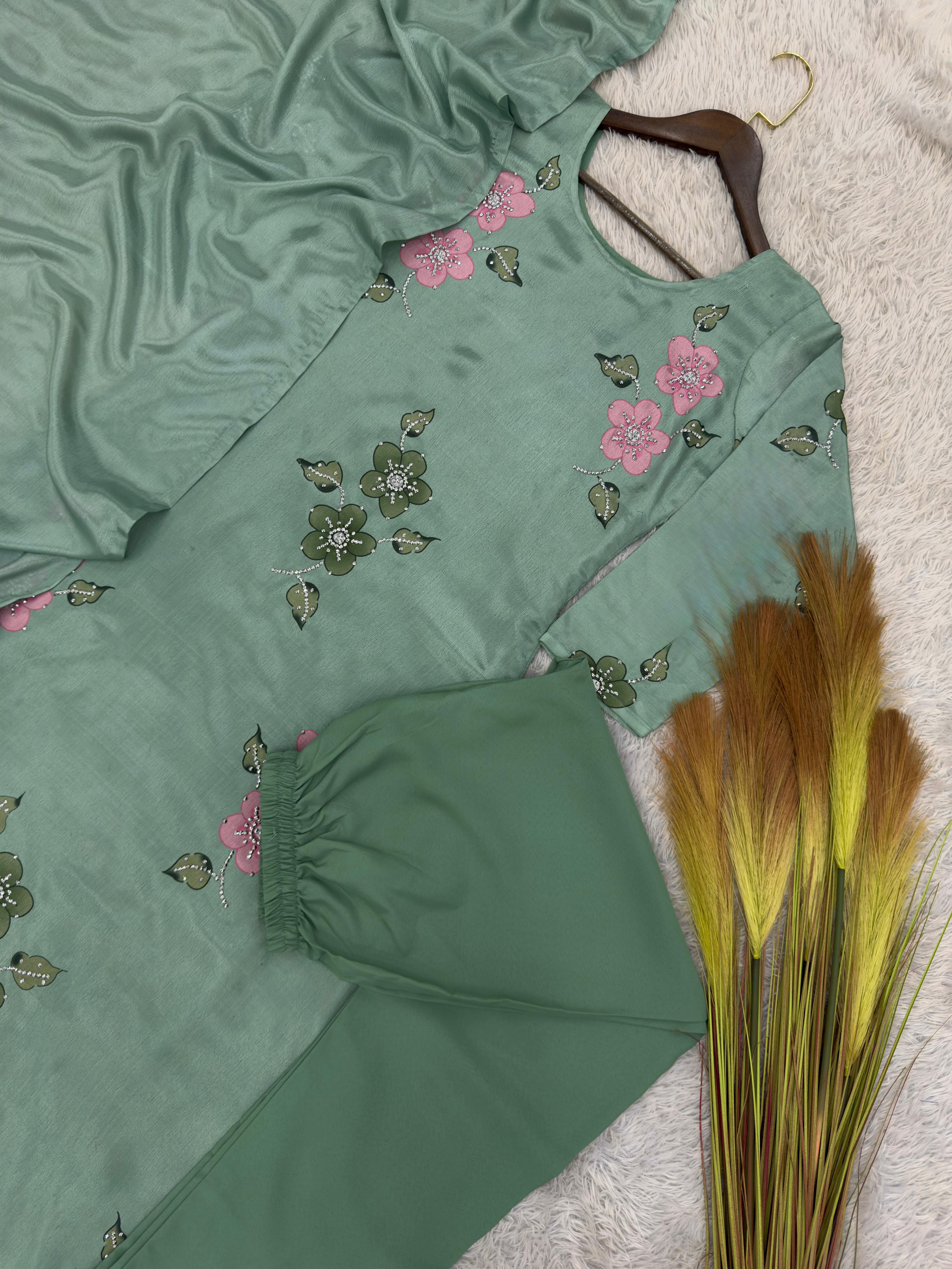 Maverick Fusion 3 Piece A-line Kurti Set