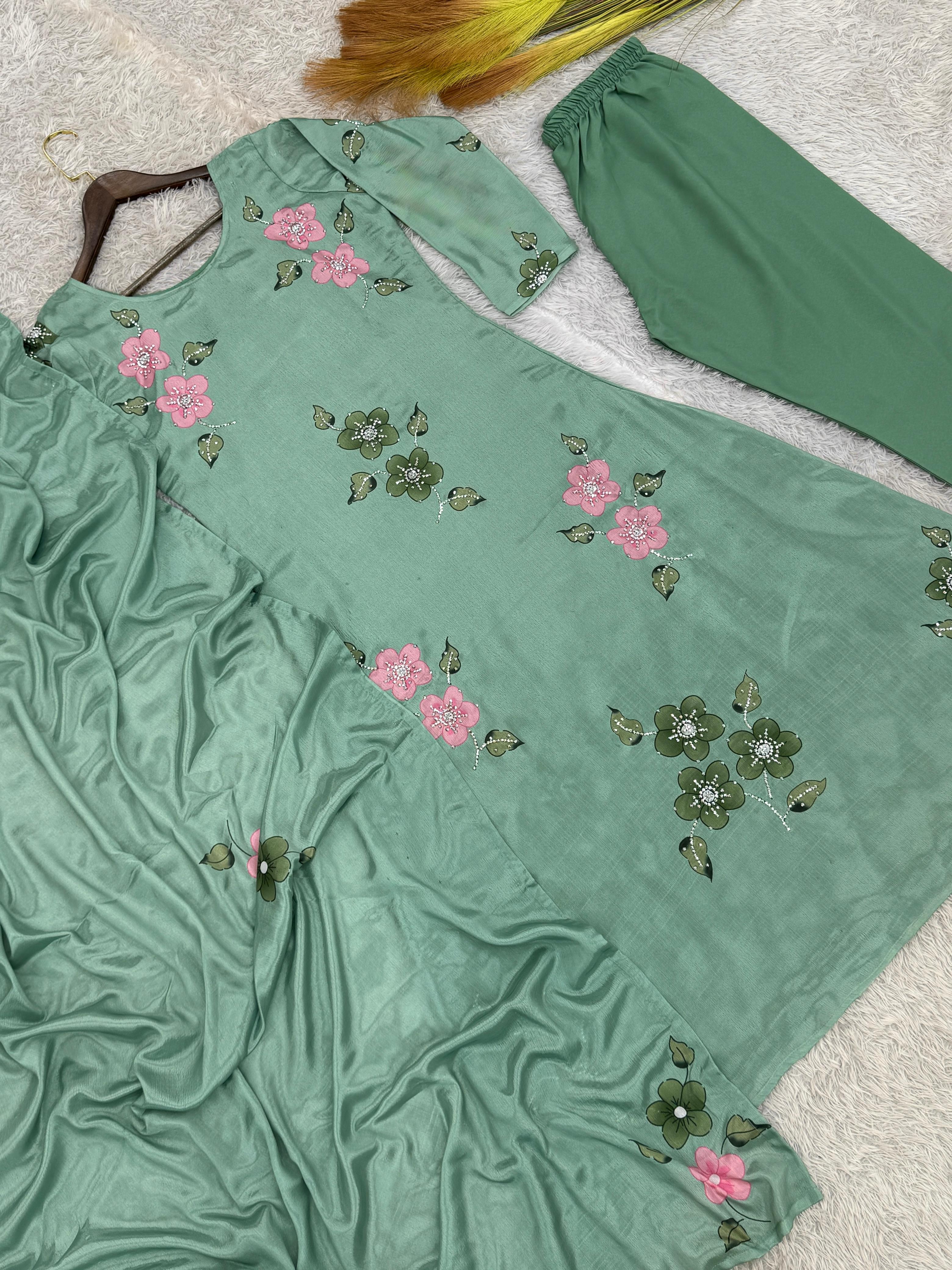 Maverick Fusion 3 Piece A-line Kurti Set