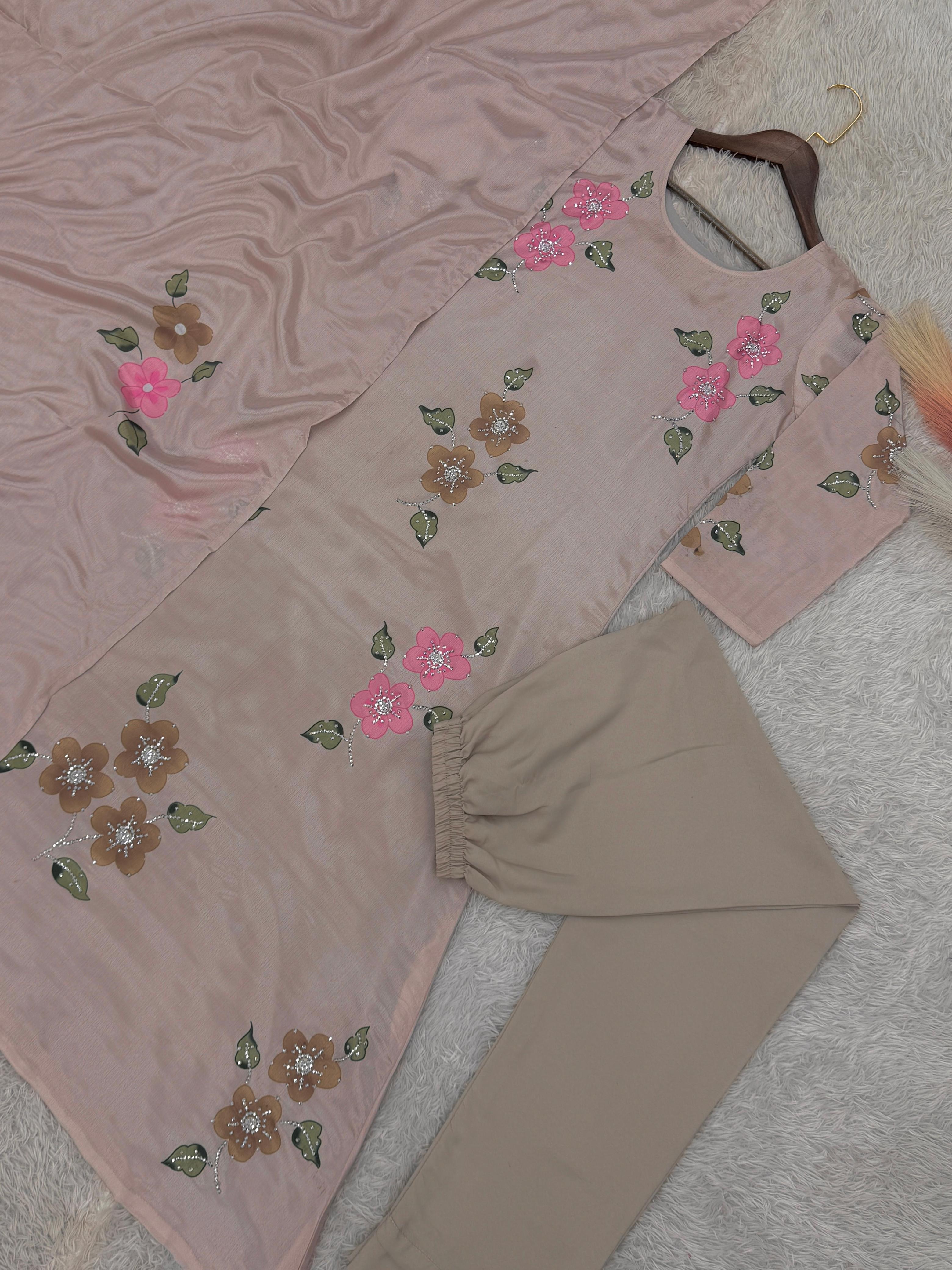 Maverick Fusion 3 Piece A-line Kurti Set