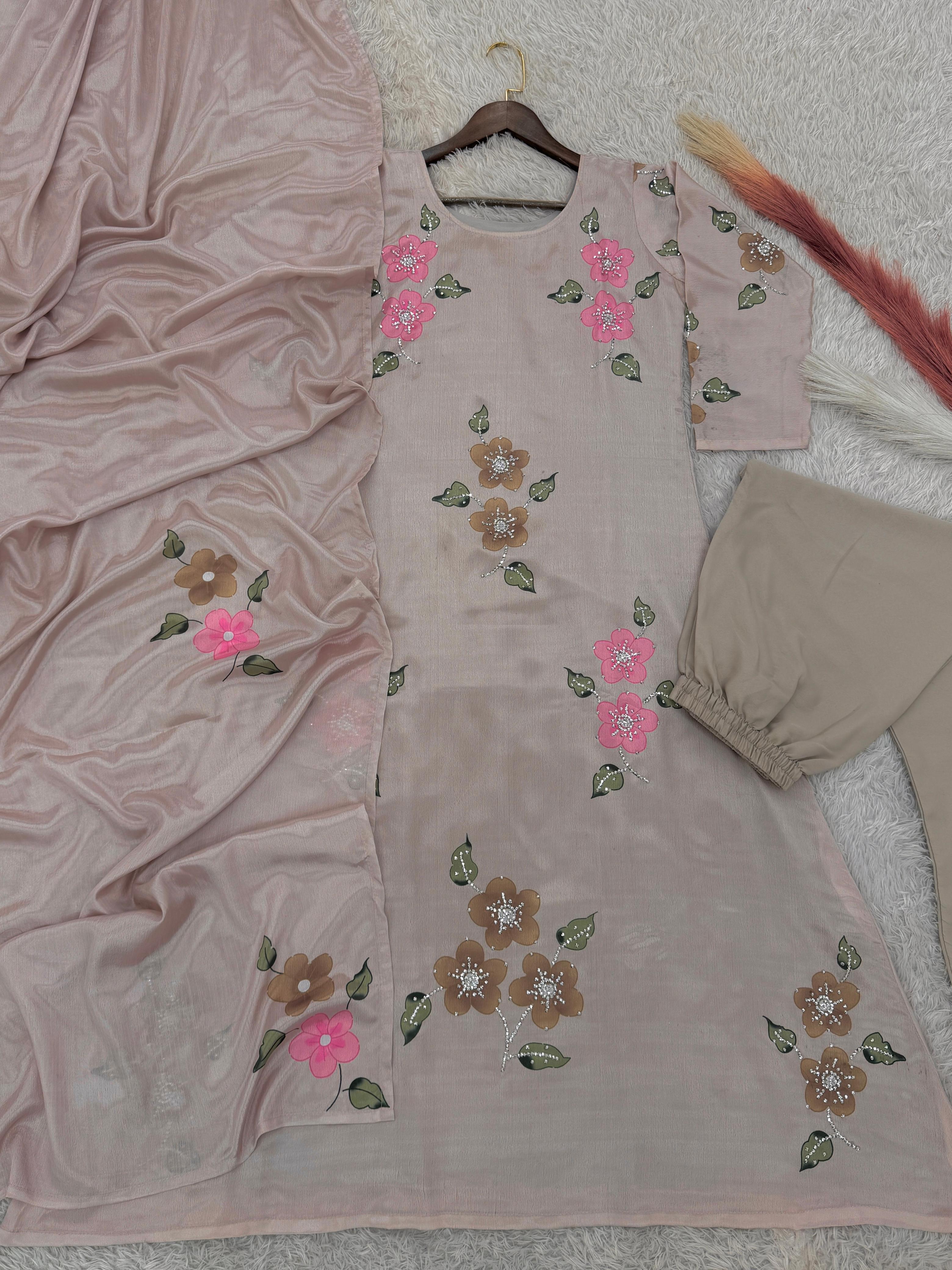 Maverick Fusion 3 Piece A-line Kurti Set