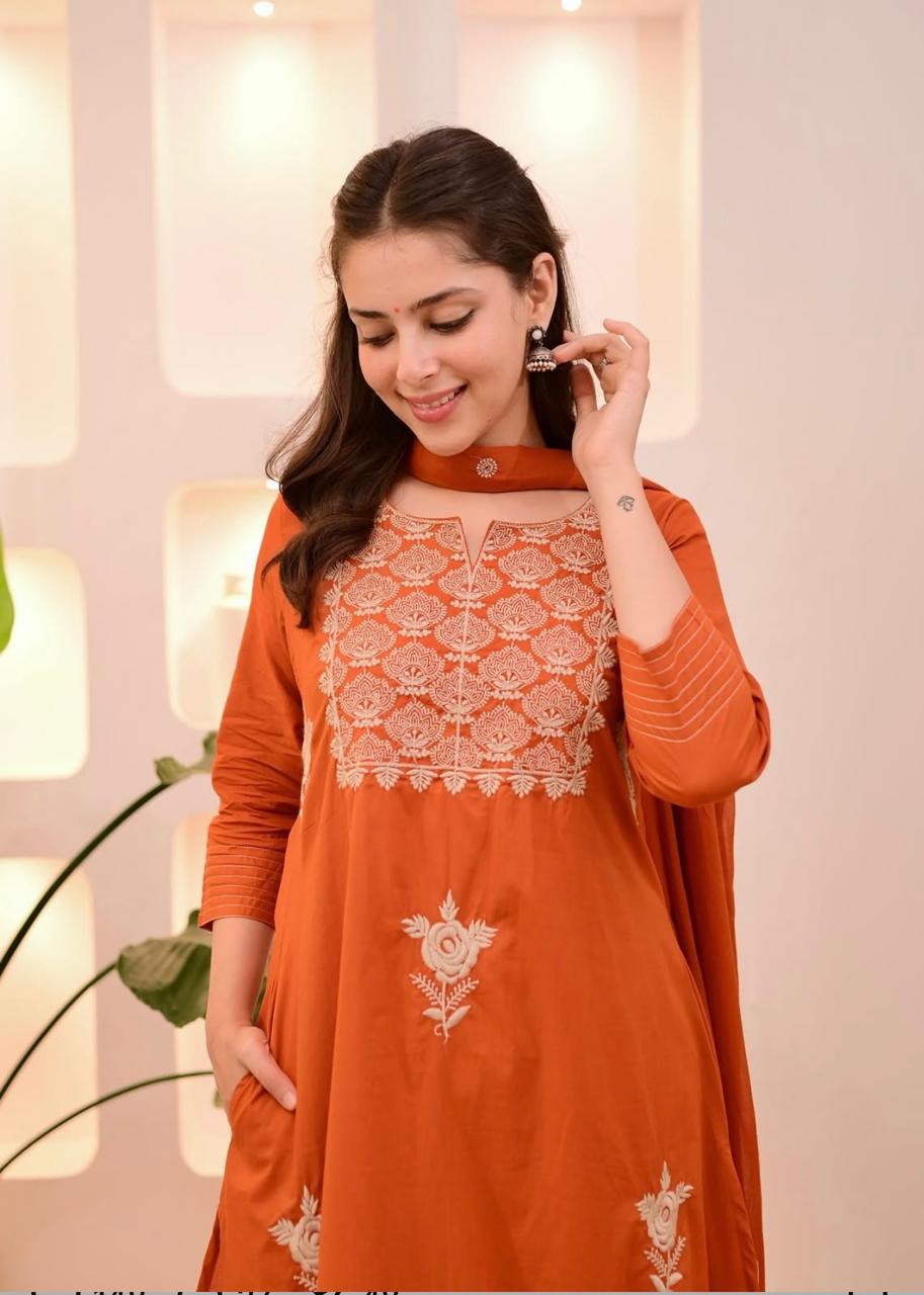 Maverick Fusion Embroidery Kurti Set