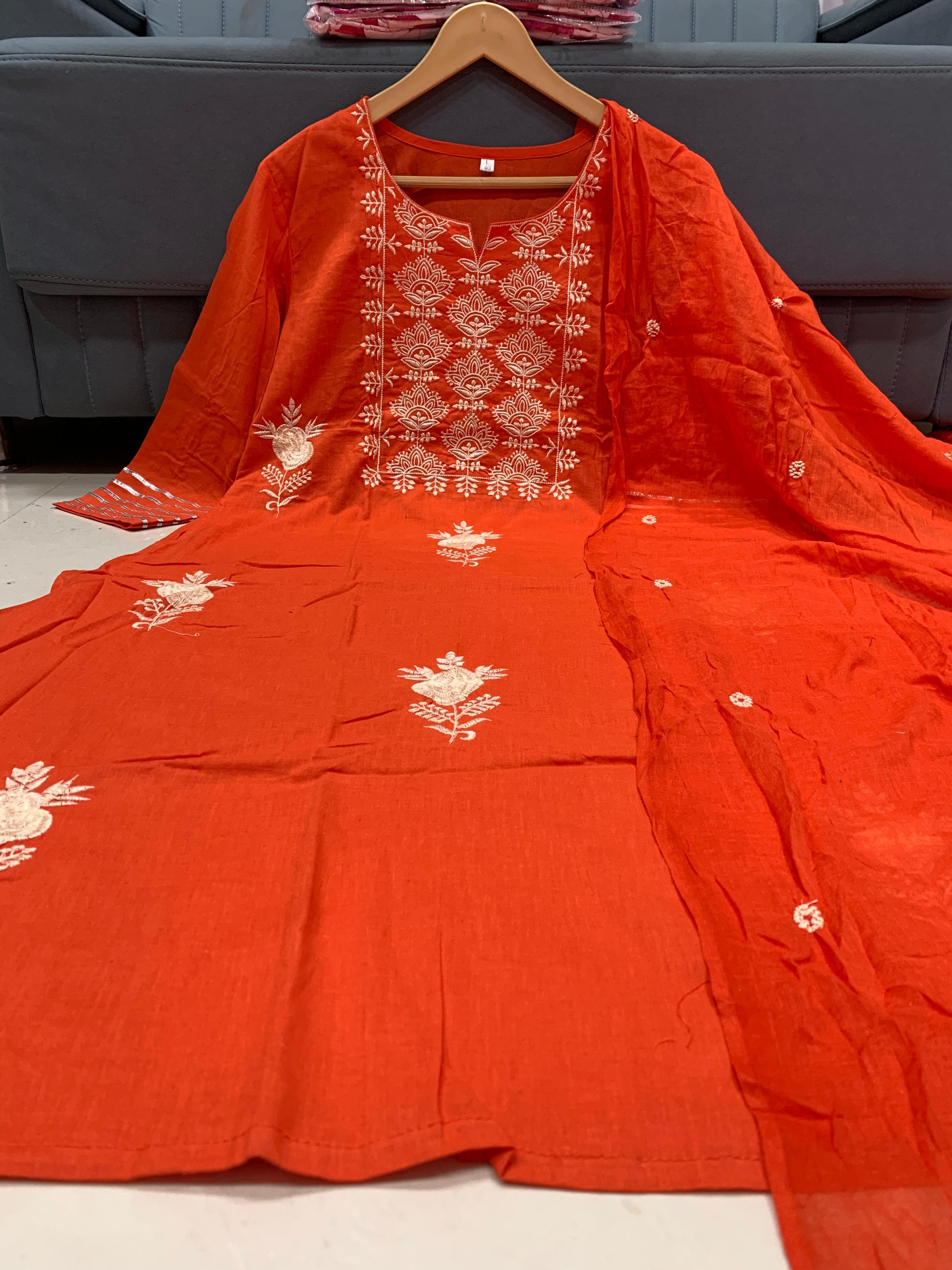 Maverick Fusion Embroidery Kurti Set