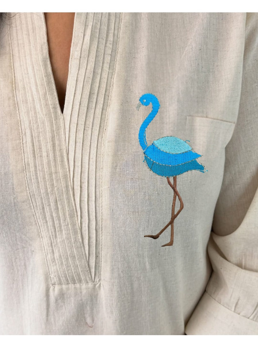 Maverick Fusion Pure Khadi Cotton Suit Set