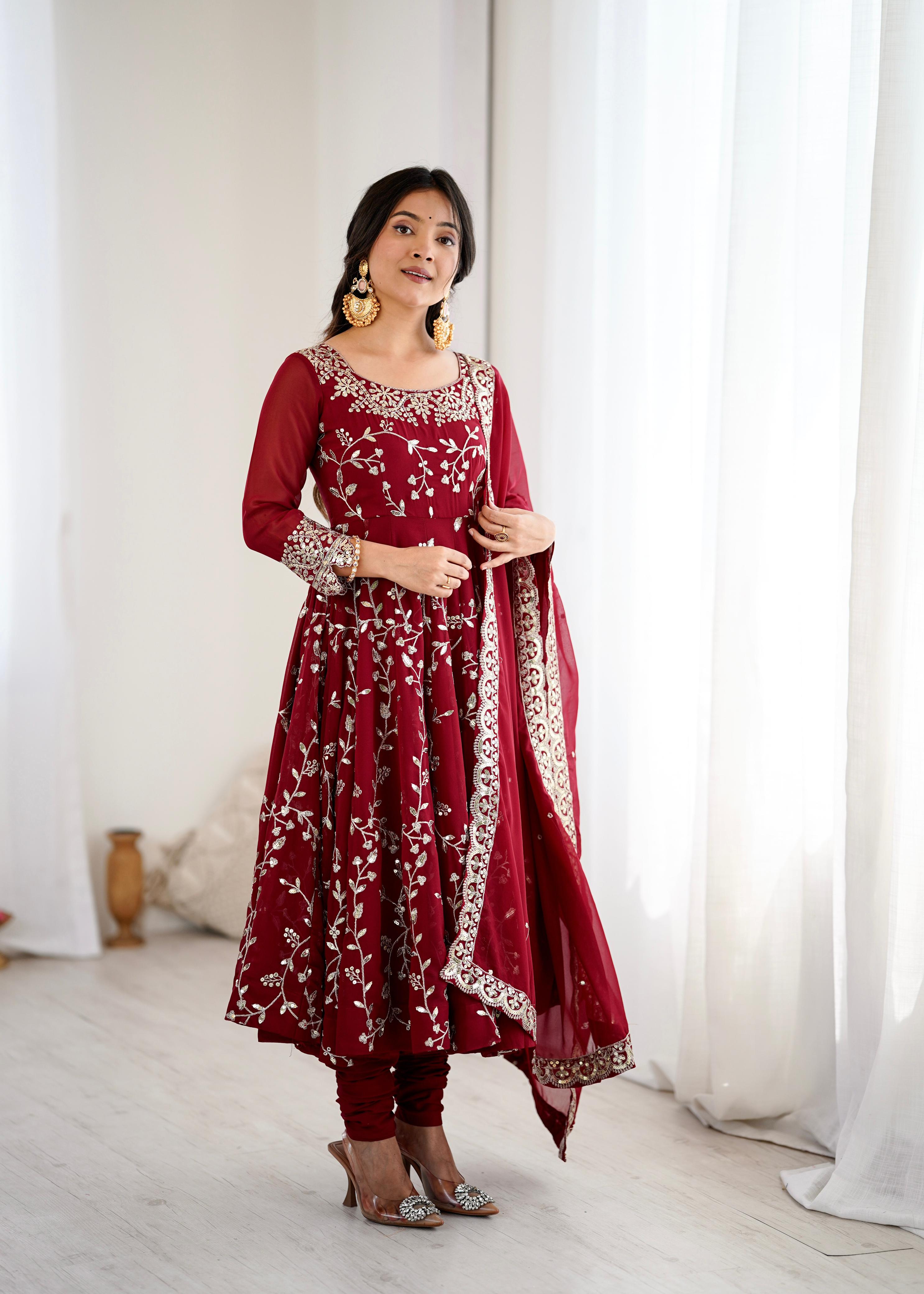 Maverick Fusion Women’s Ethnic Anarkali Gown