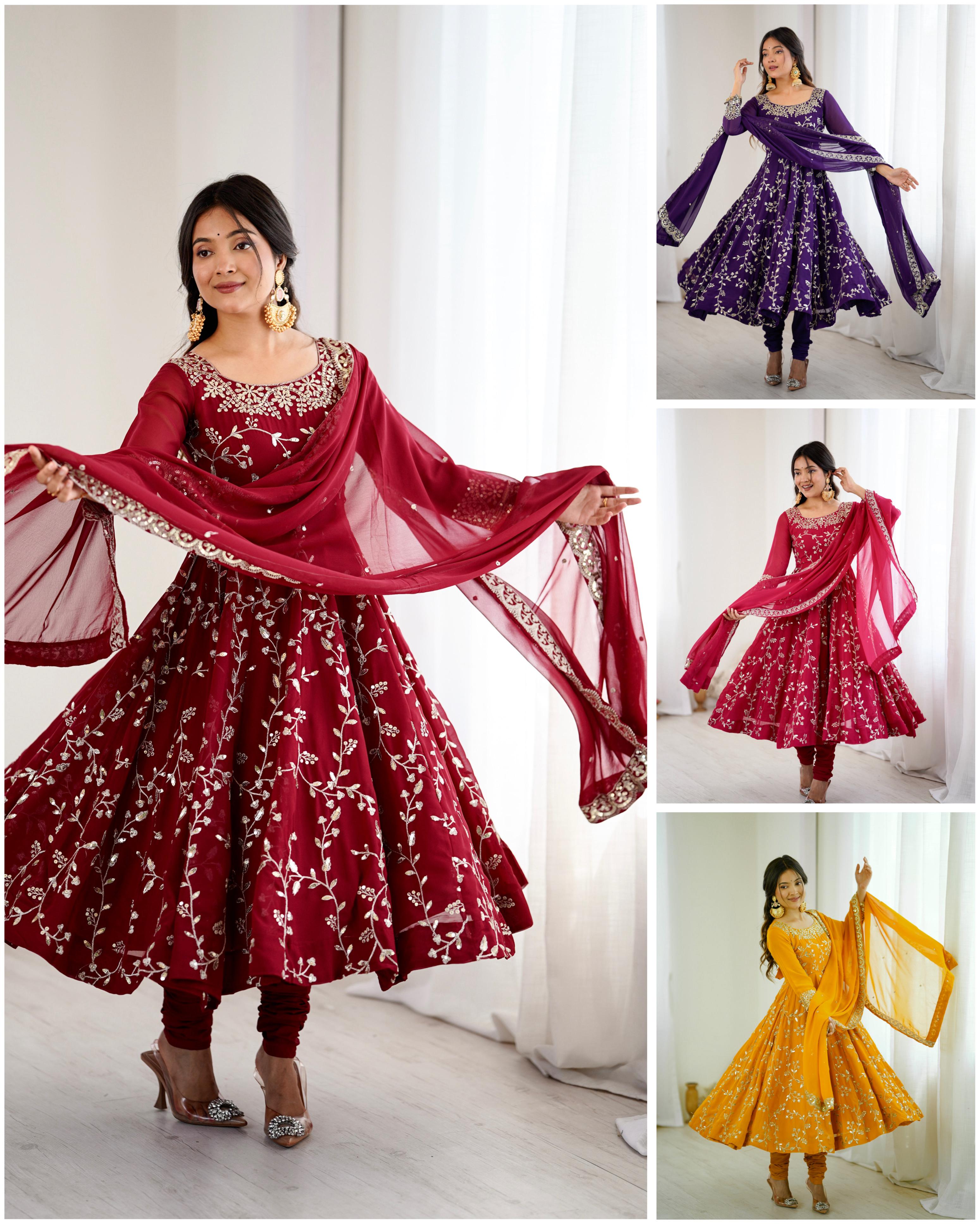 Maverick Fusion Women’s Ethnic Anarkali Gown