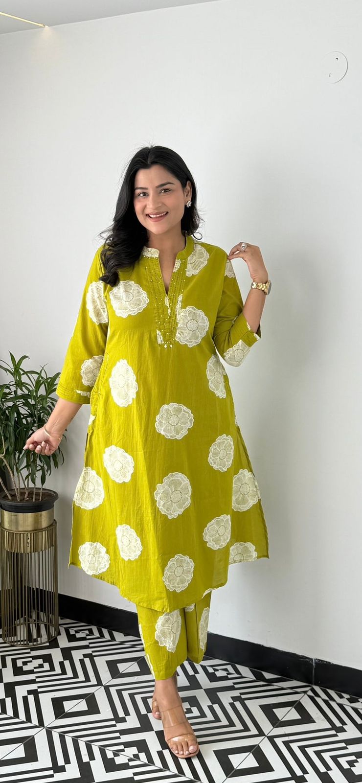 Maverick Fusion Cotton Kurti Pant Set