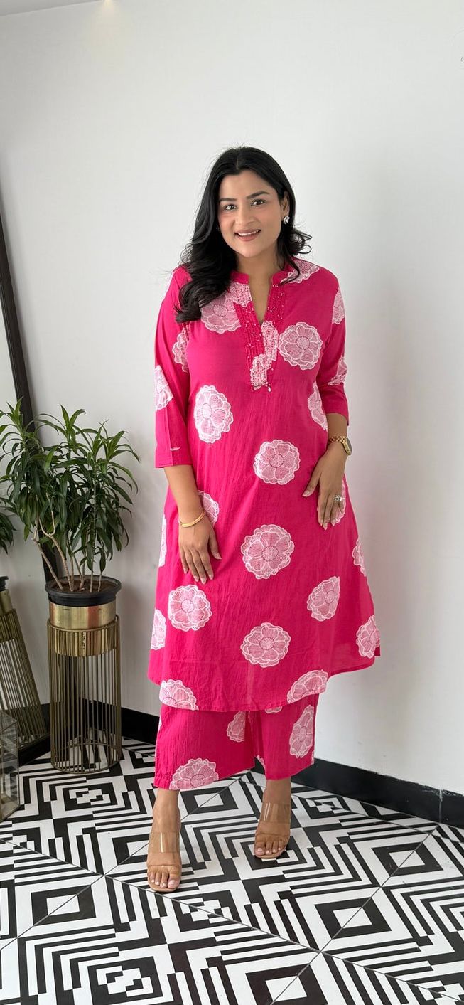 Maverick Fusion Cotton Kurti Pant Set