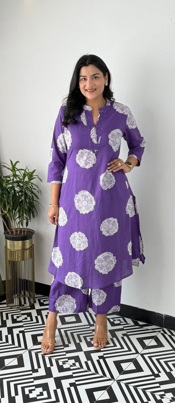 Maverick Fusion Cotton Kurti Pant Set