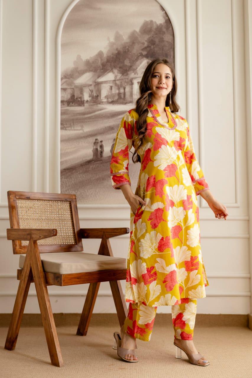 Maverick Fusion Printed Cotton Fabric Co-ord Set