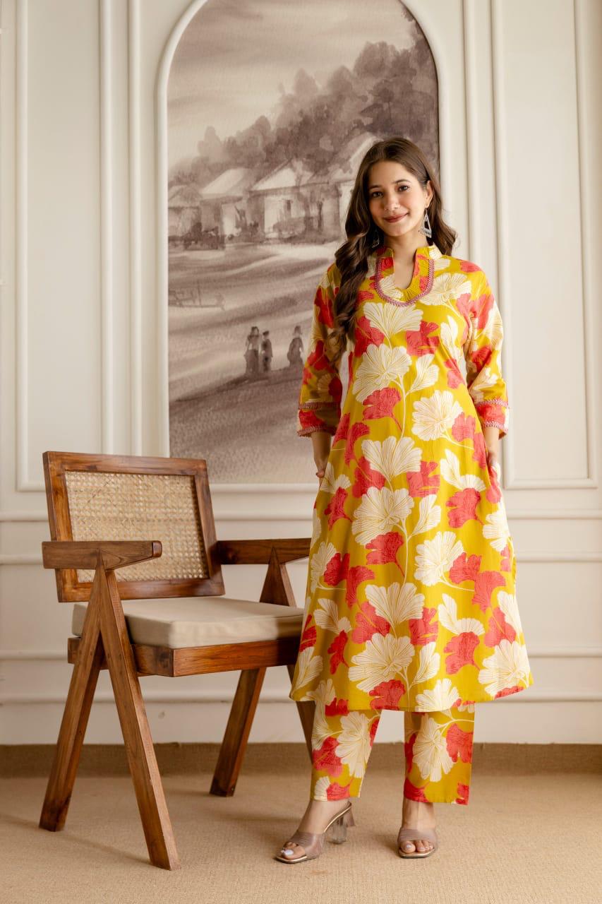 Maverick Fusion Printed Cotton Fabric Co-ord Set