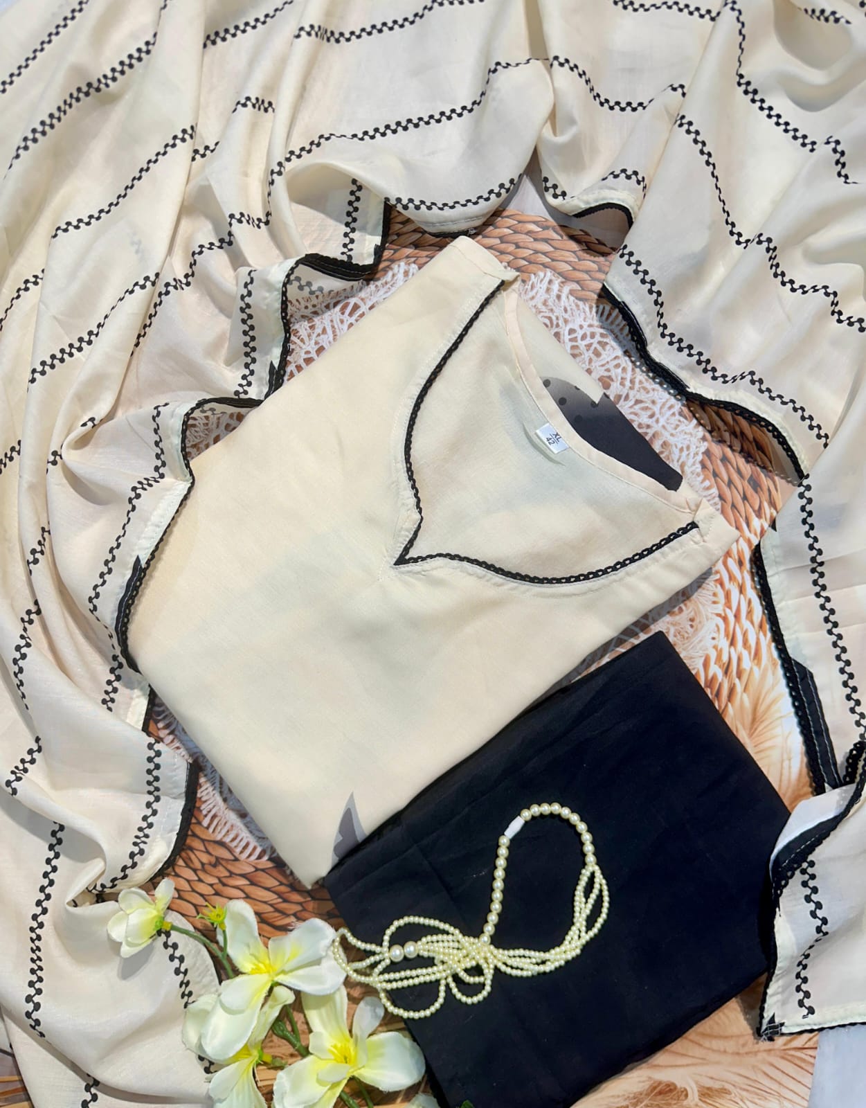 Maverick Fusion Pure Muslin Suit Set