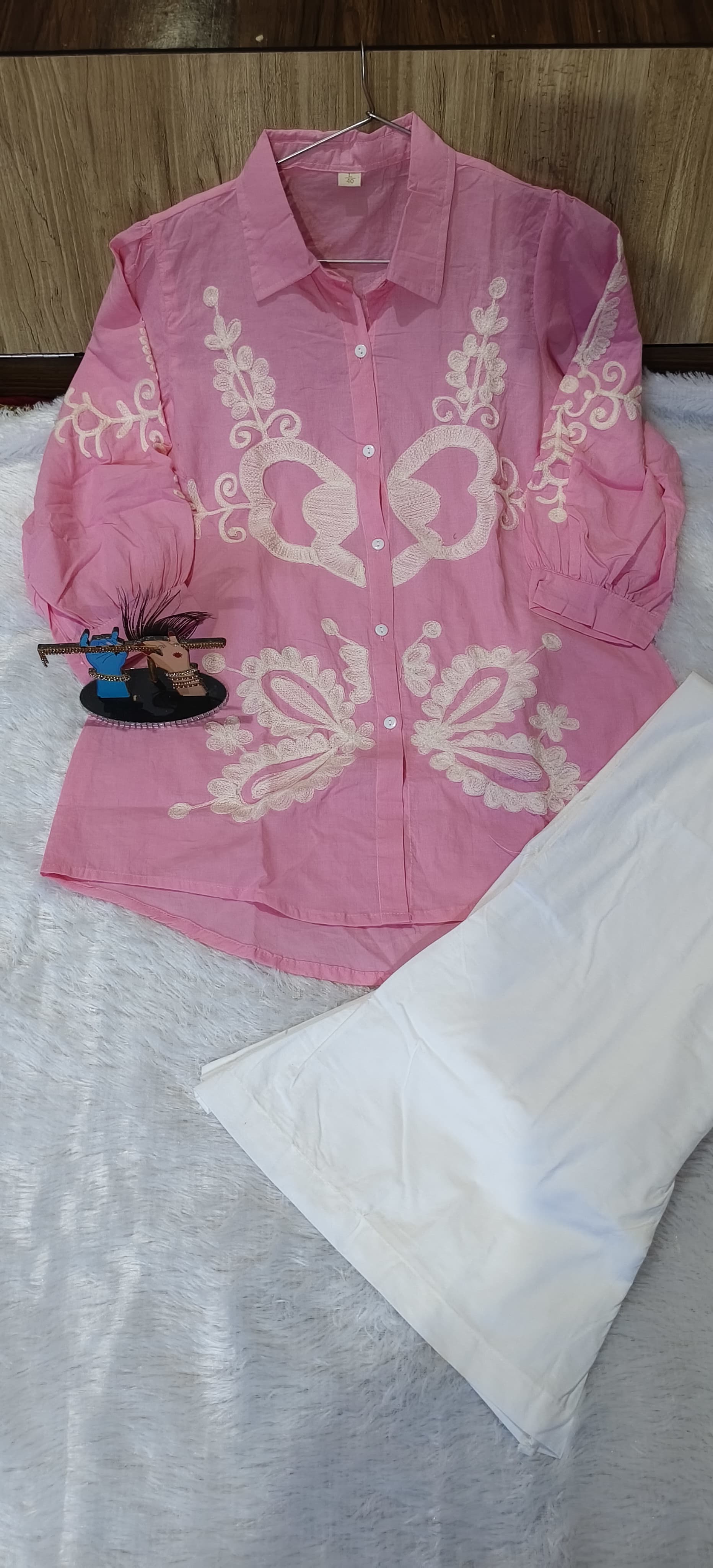 Maverick Fusion Pure Cotton 60×60 Top Bell Bottom Poplin Pant