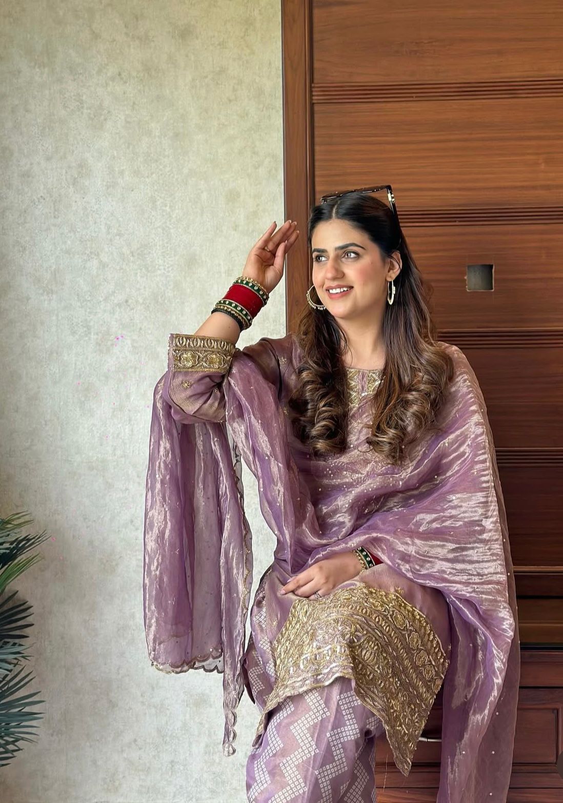 Maverick Fusion Twin-Tisyu Net Top Pant Dupatta Set