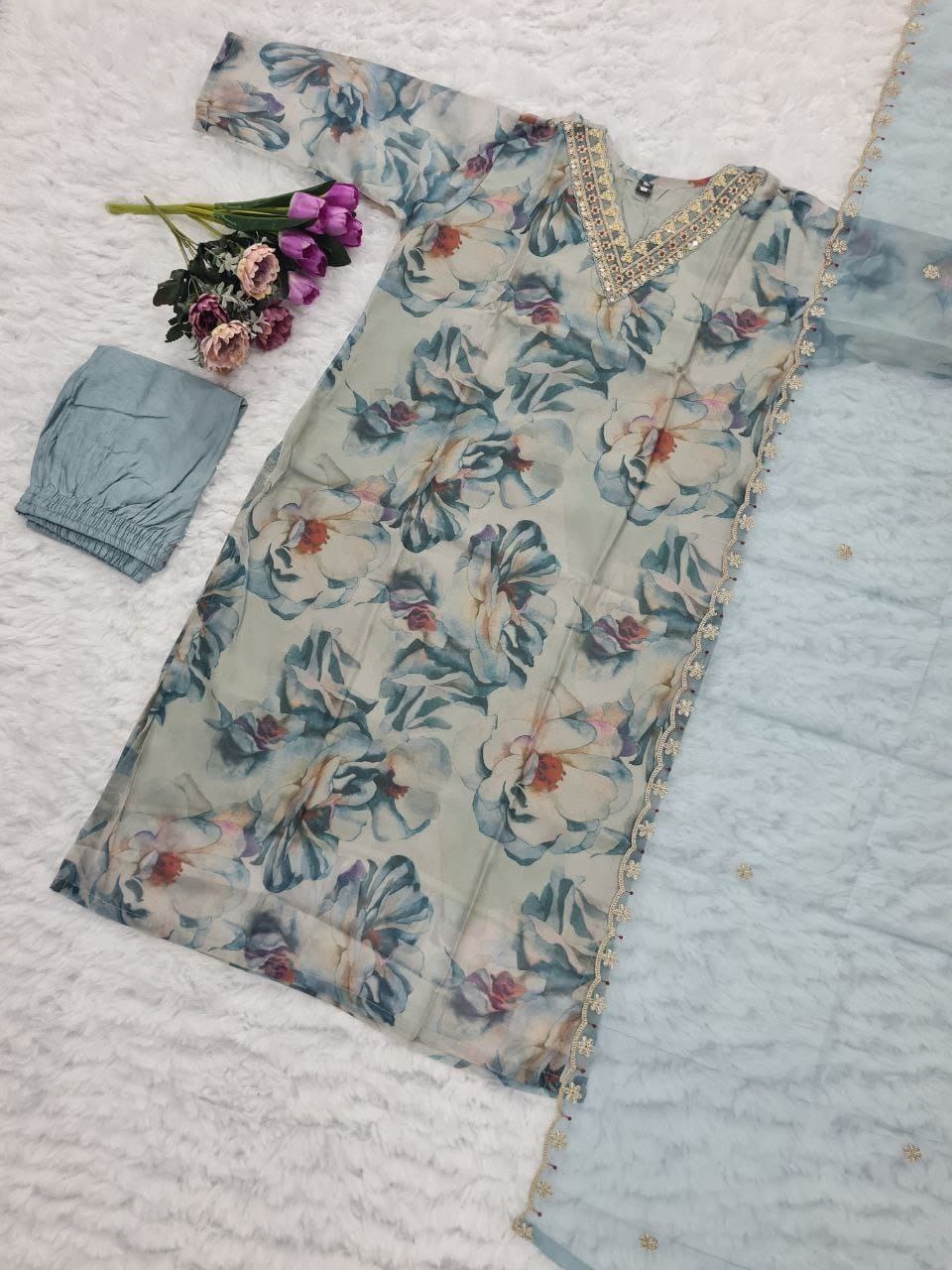 Maverick Fusion Kurti Pant Dupatta Set