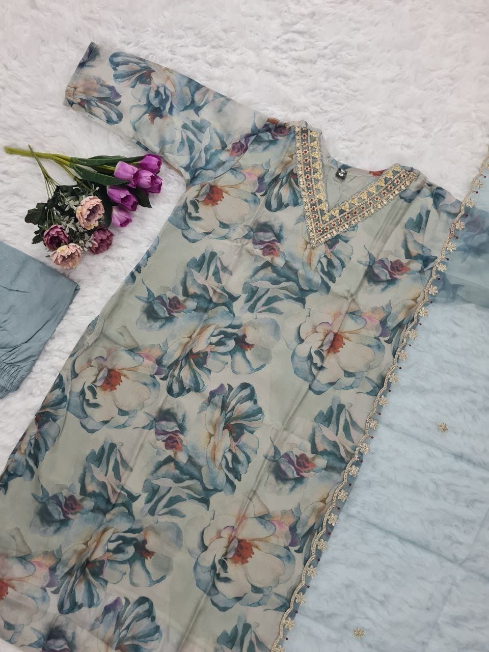 Maverick Fusion Kurti Pant Dupatta Set