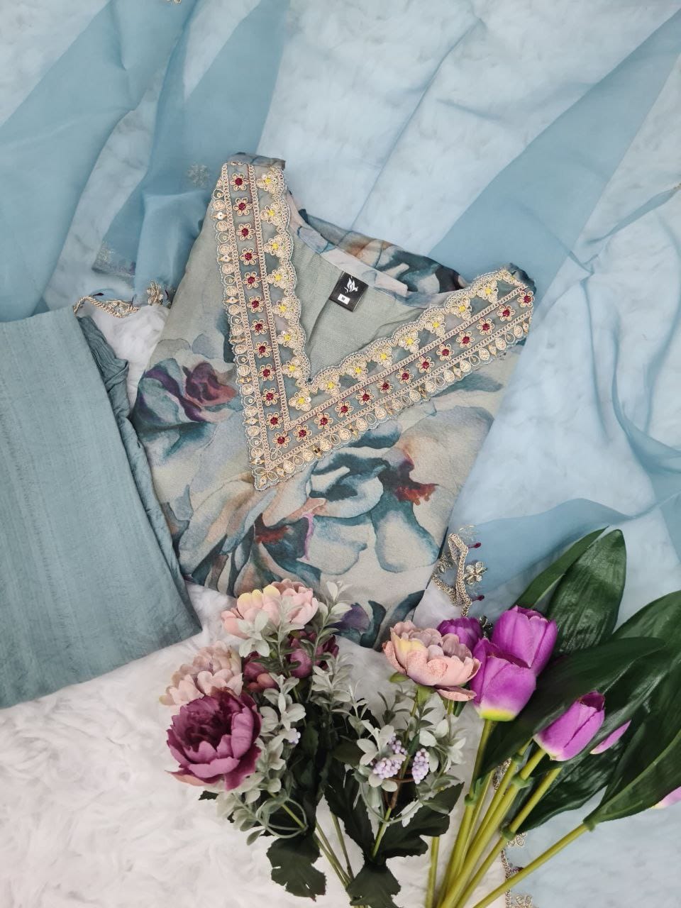 Maverick Fusion Kurti Pant Dupatta Set