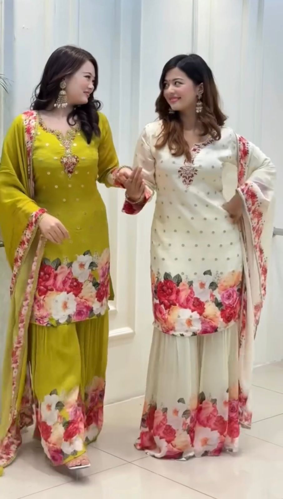 Maverick Fusion Top Plazzo Dupatta Set