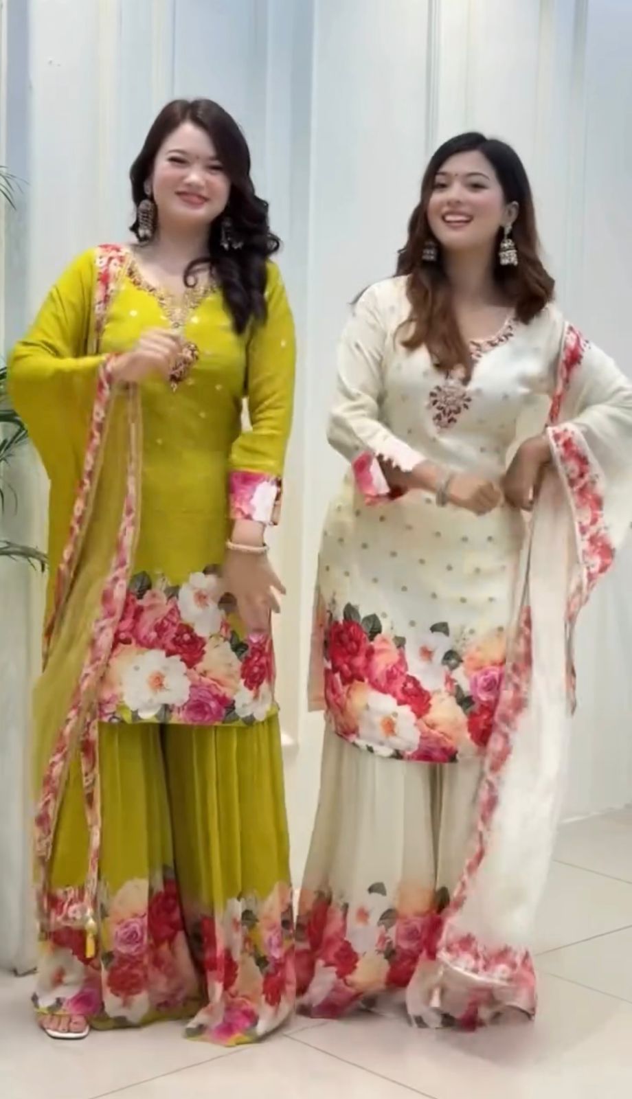 Maverick Fusion Top Plazzo Dupatta Set