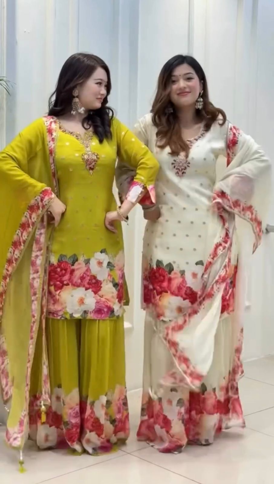 Maverick Fusion Top Plazzo Dupatta Set