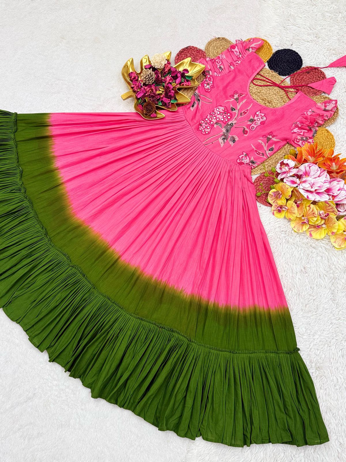 Maverick Fusion Designer Gown with Maggam Work