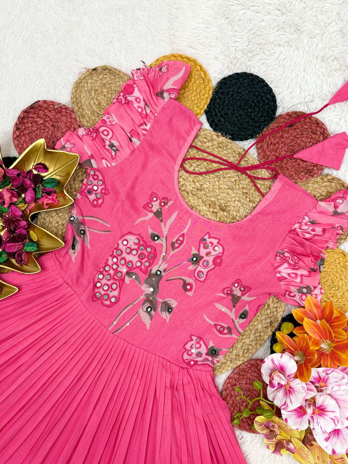 Maverick Fusion Designer Gown with Maggam Work