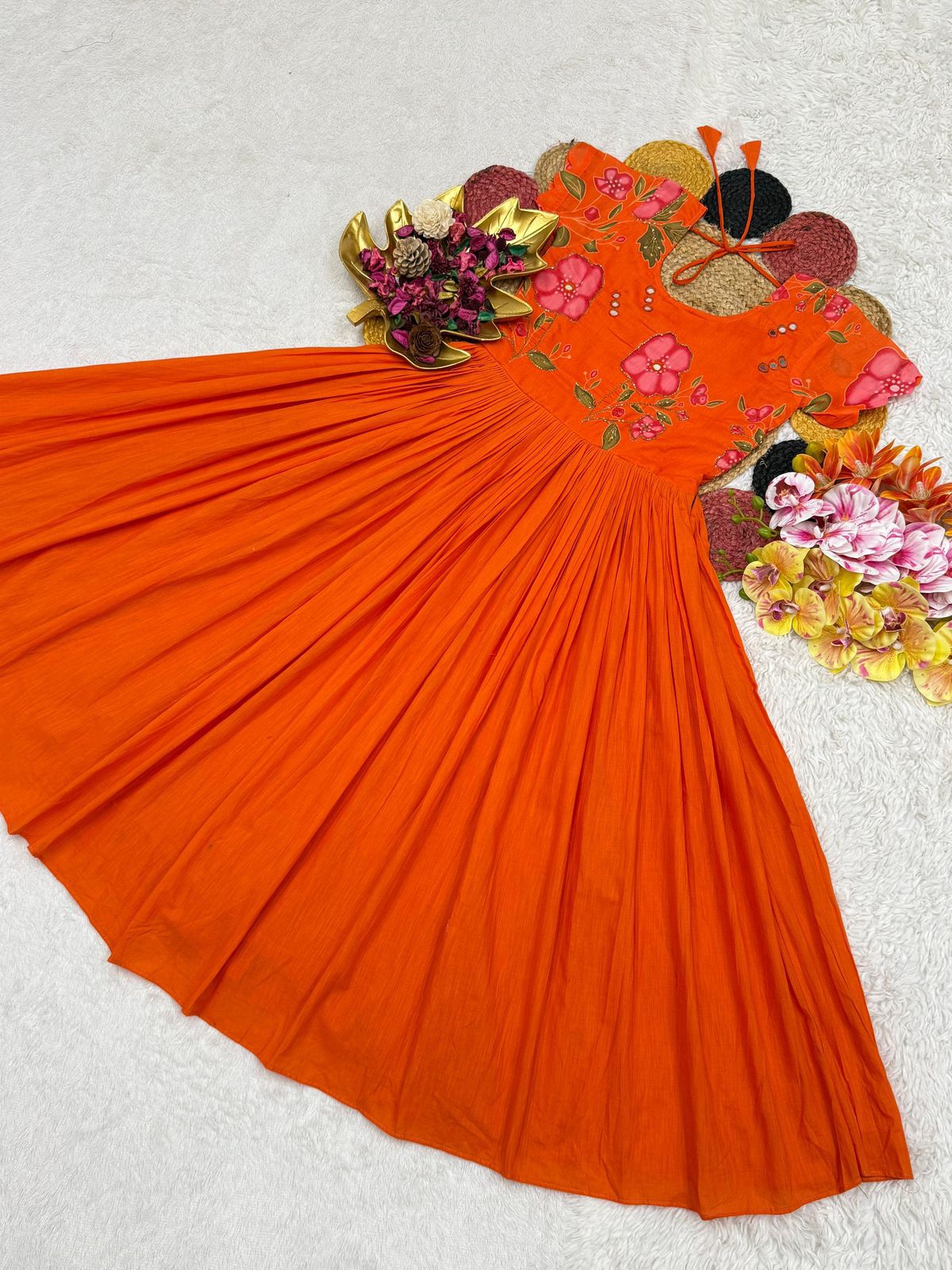 Maverick Fusion Designer Gown with Maggam Work