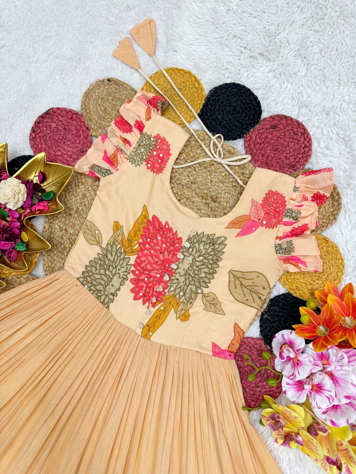 Maverick Fusion Designer Gown with Maggam Work