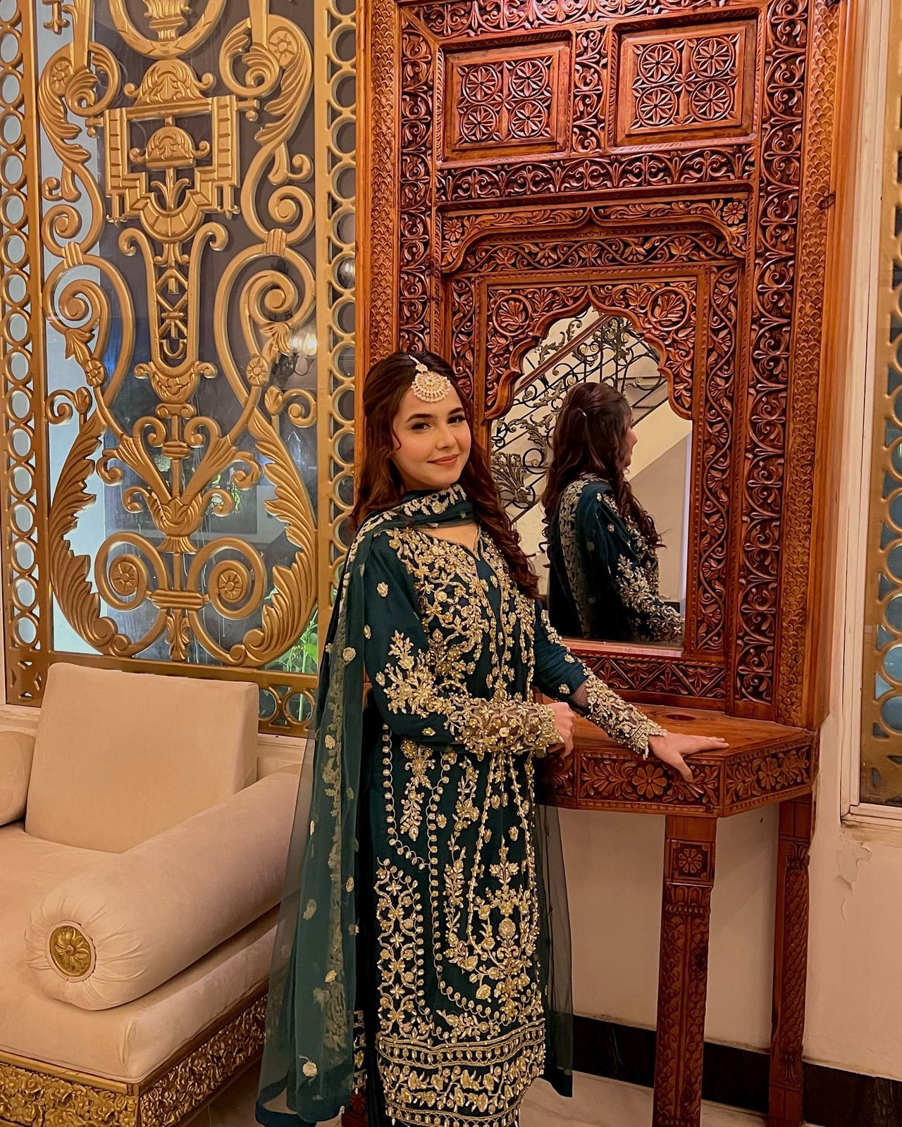 Maverick Fusion Designer Top–Plazzo Dupatta Set