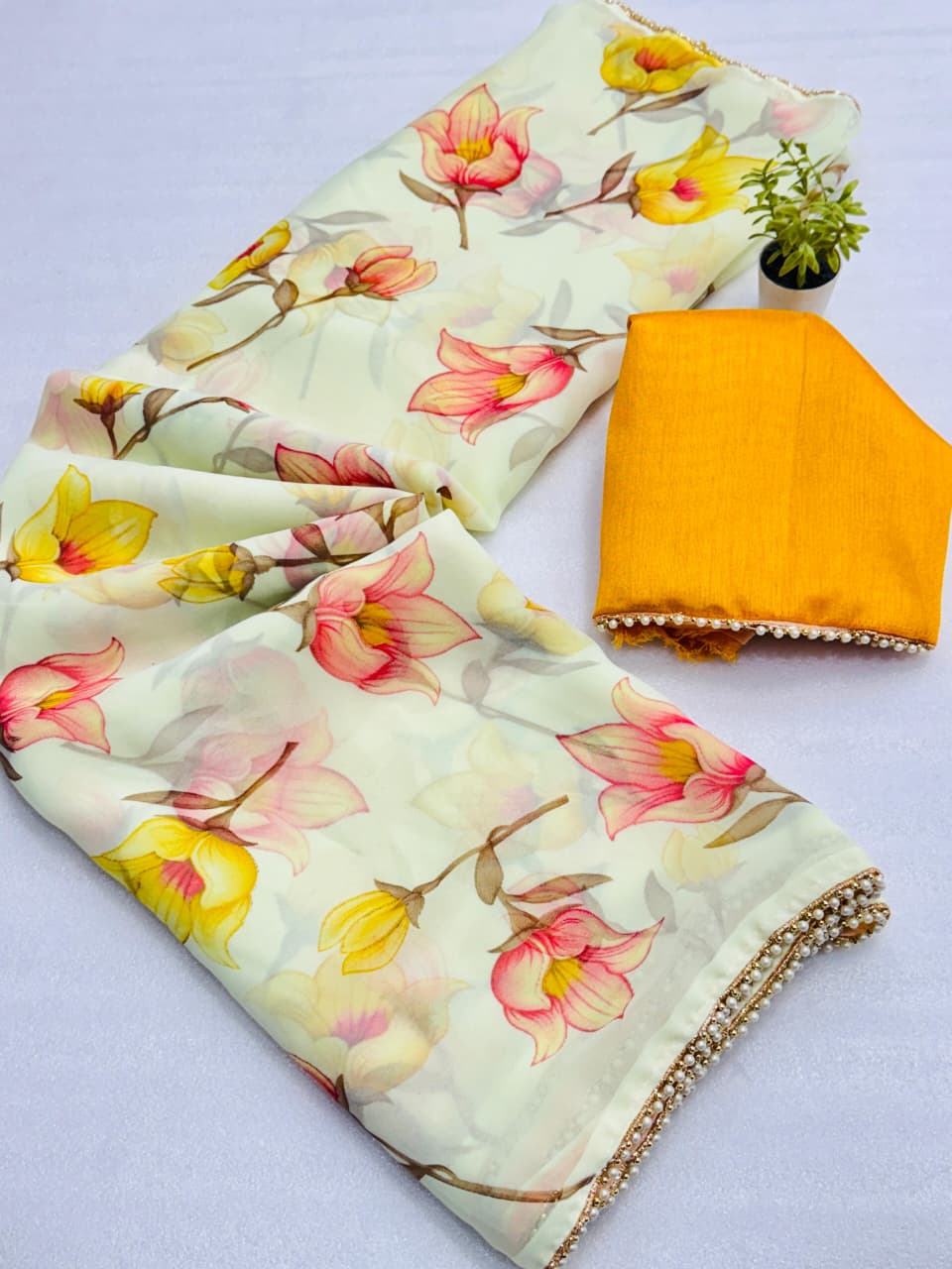 Maverick Fusion Soft Georgette Saree