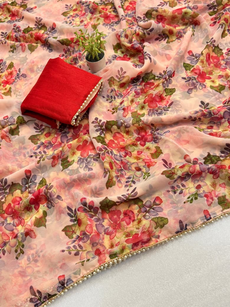 Maverick Fusion Soft Georgette Saree