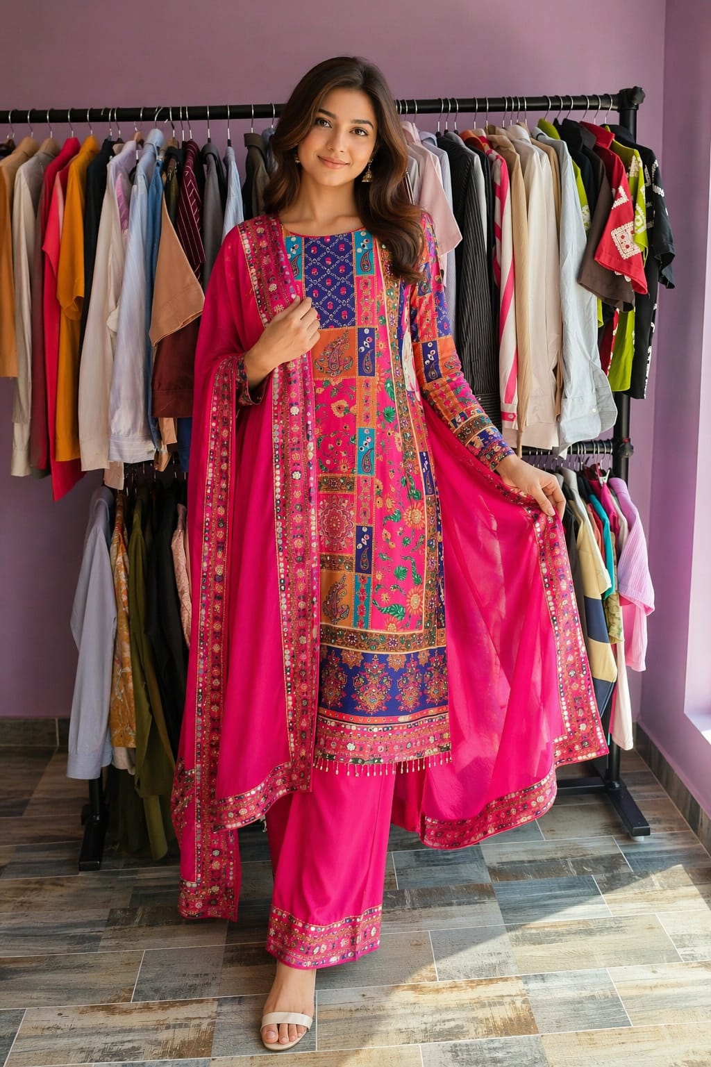 3 Pcs Kurta Pant Set
