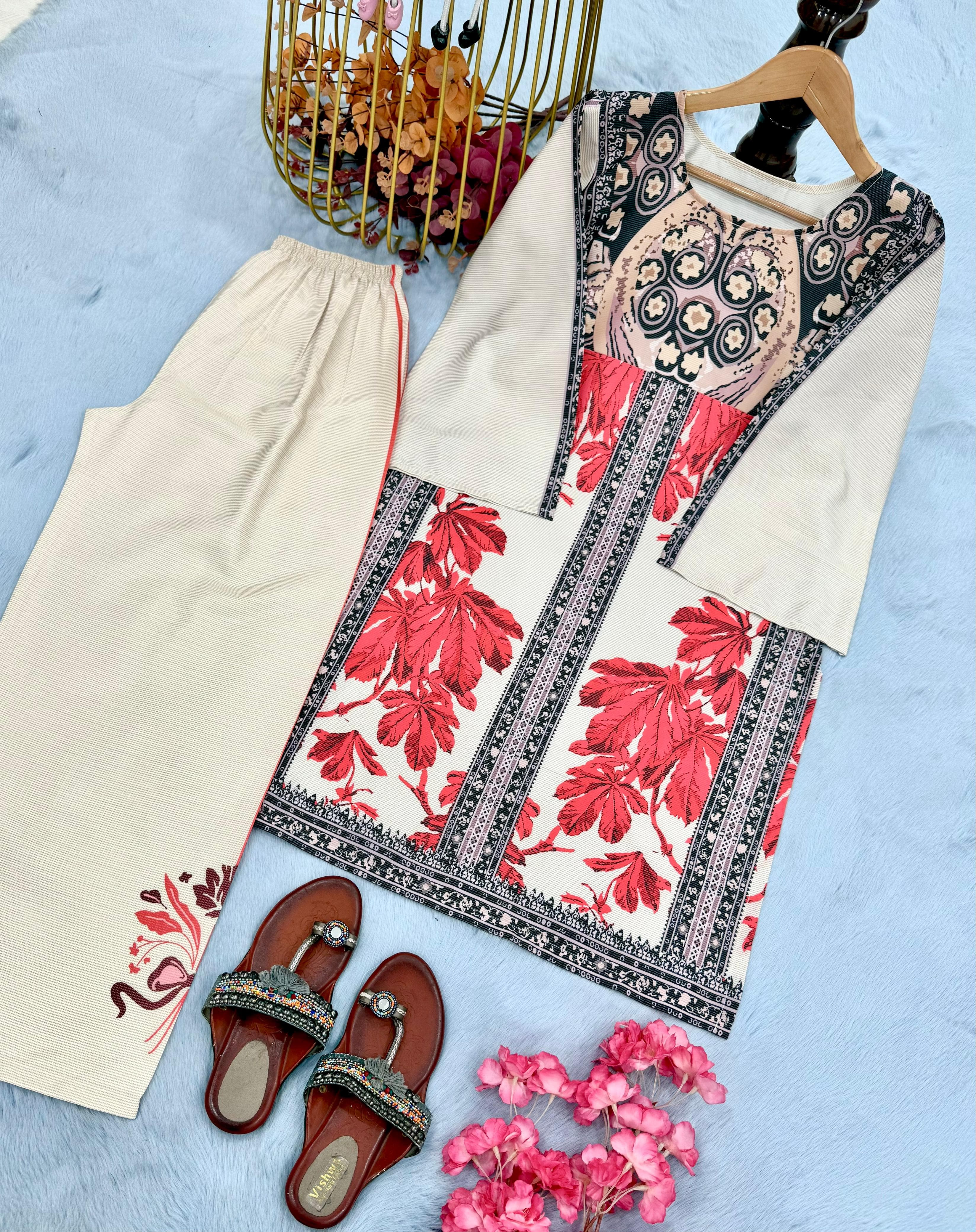 Maverick Fusion Crepe Palazzo Co-ords Set