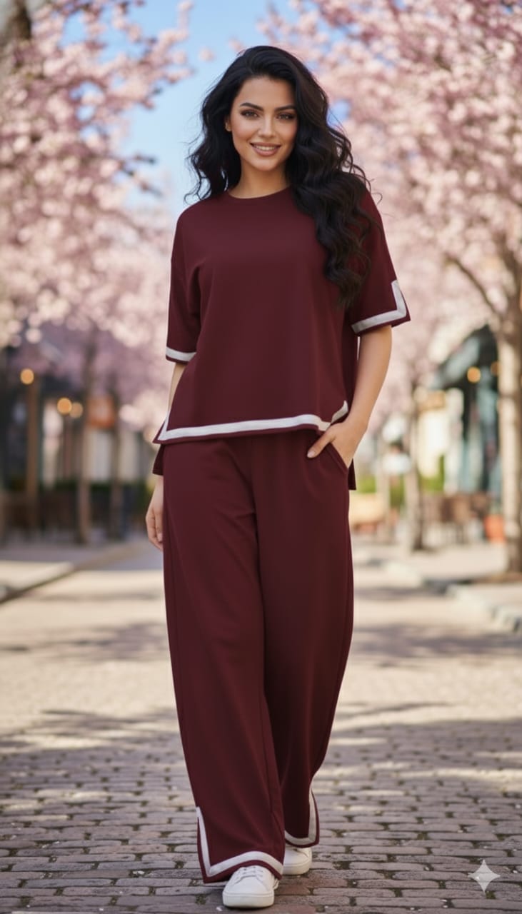 Trendy Airport Coord Set with Side Pockets