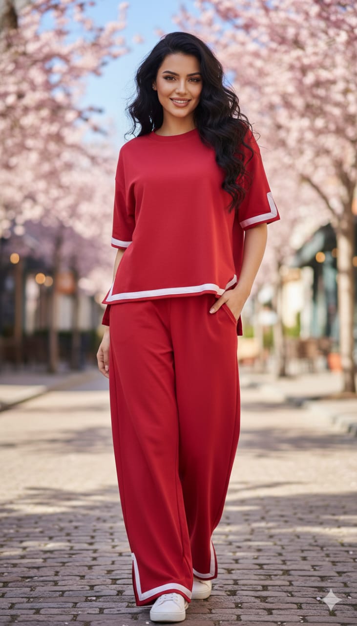 Trendy Airport Coord Set with Side Pockets