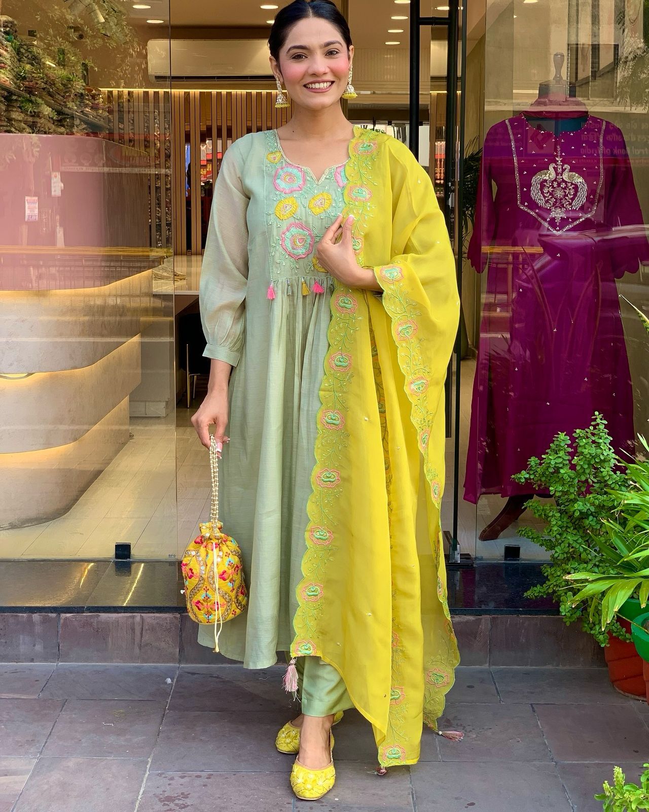 CHAITALI Parampara Silk Embroidered Party Wear 3-Piece Set