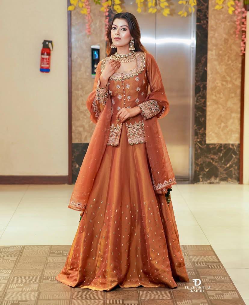 Designer Shimmer Silk Embroidered Lehenga Set