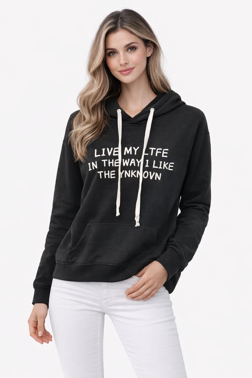 Women's Slogan Hoodie