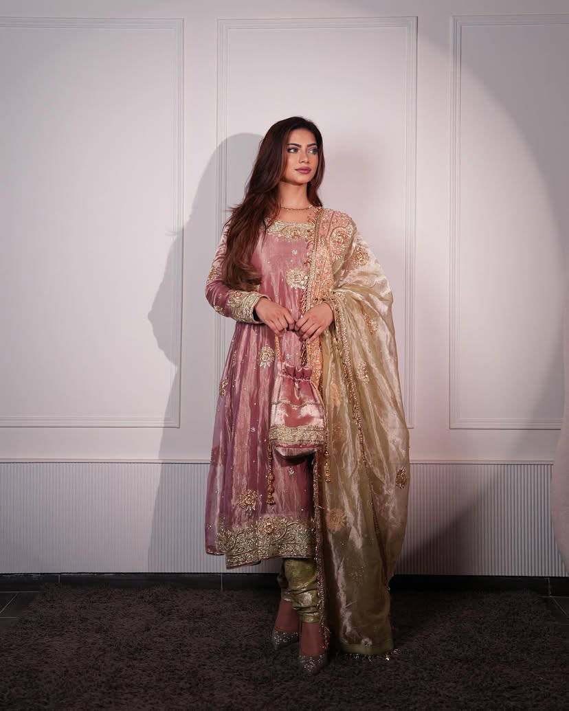 Designer Party Wear Embroidered Anarkali Set