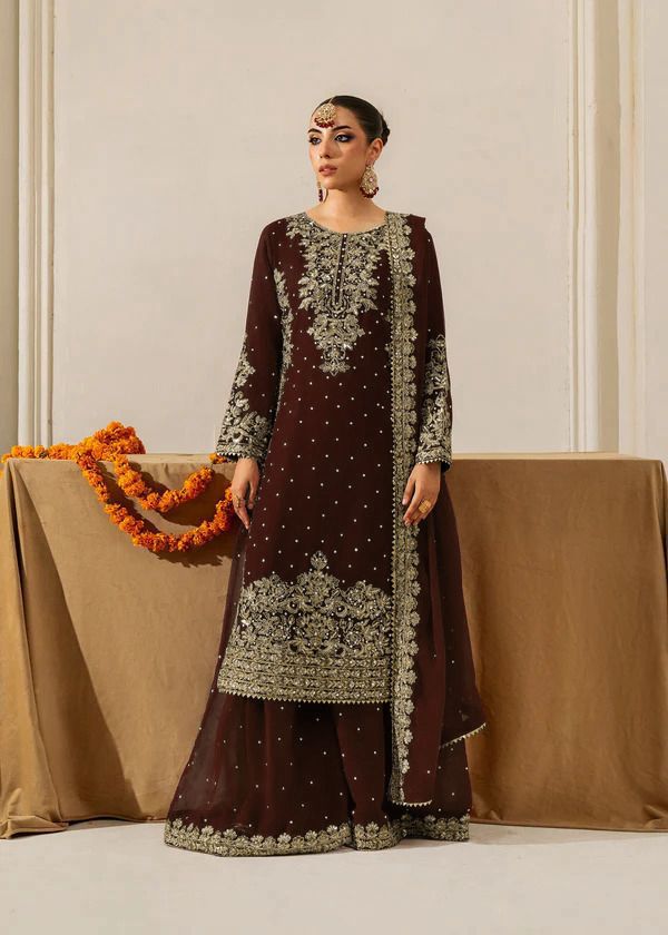 Velvet Embroidered Coord Set