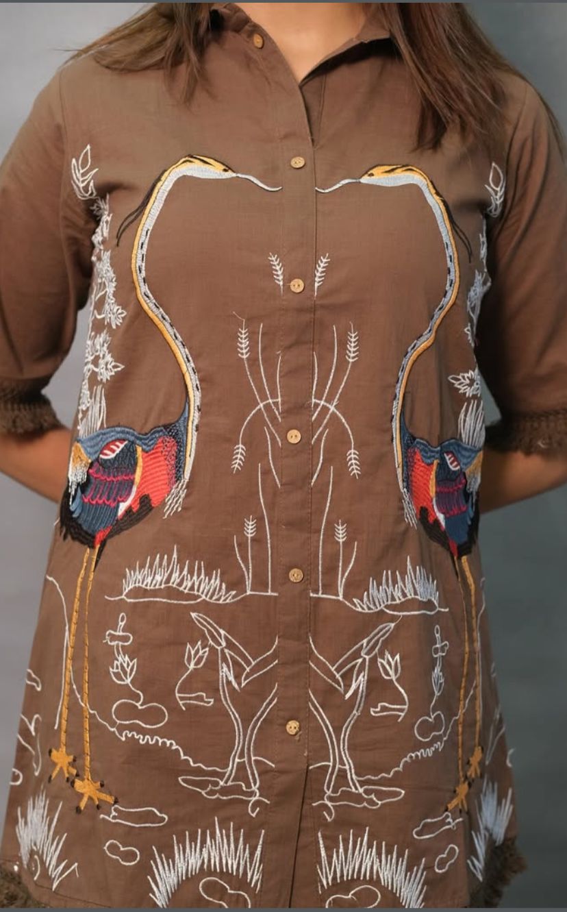 Cotton Embroidered Coord Set